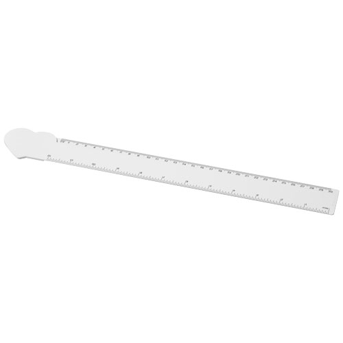 Tait 30 cm herzförmiges Lineal aus Recycling-Kunststoff
