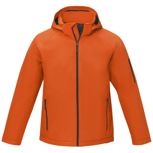 Notus wattierte Softshell Herrenjacke - orange / M