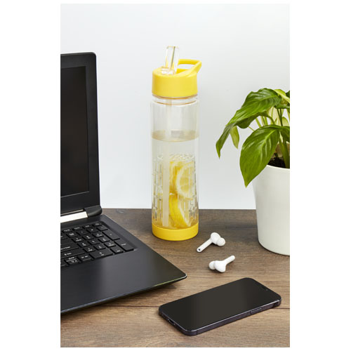 Tutti frutti 740 ml Tritan™ Sportflasche mit Infuser - transparent / blau