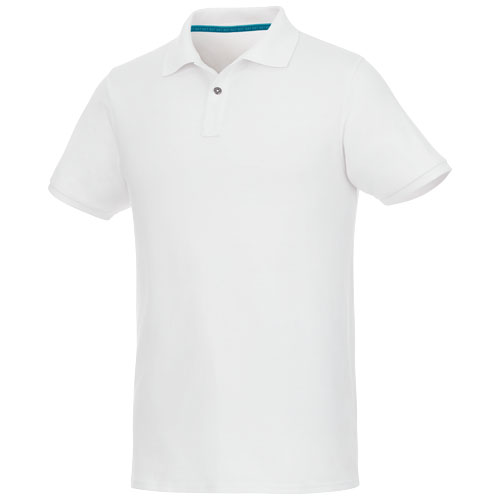 Beryl Poloshirt aus Bio-Recyclingmaterial für Herren - weiss / XS