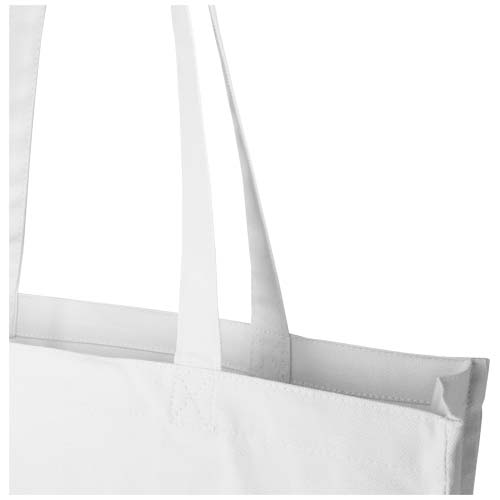 Florida 270 g/m² Tragetasche mit Seitenfalten 14L - weiss