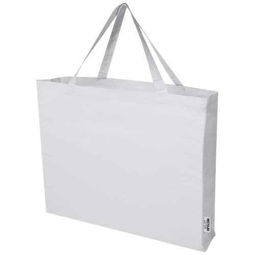 Odessa 220 g/m² Baumwoll Tragetasche aus GRS recycelter Baumwolle 40L - weiss