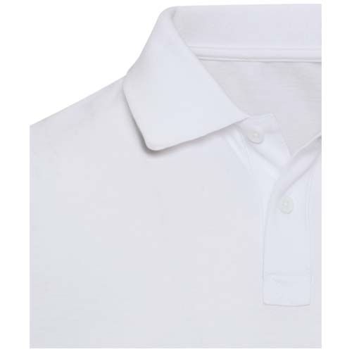 Beryl 220 g/m² Kurzärmeliges Poloshirt Bio-Recyclingmaterial (OCS), unisex - weiss / XS