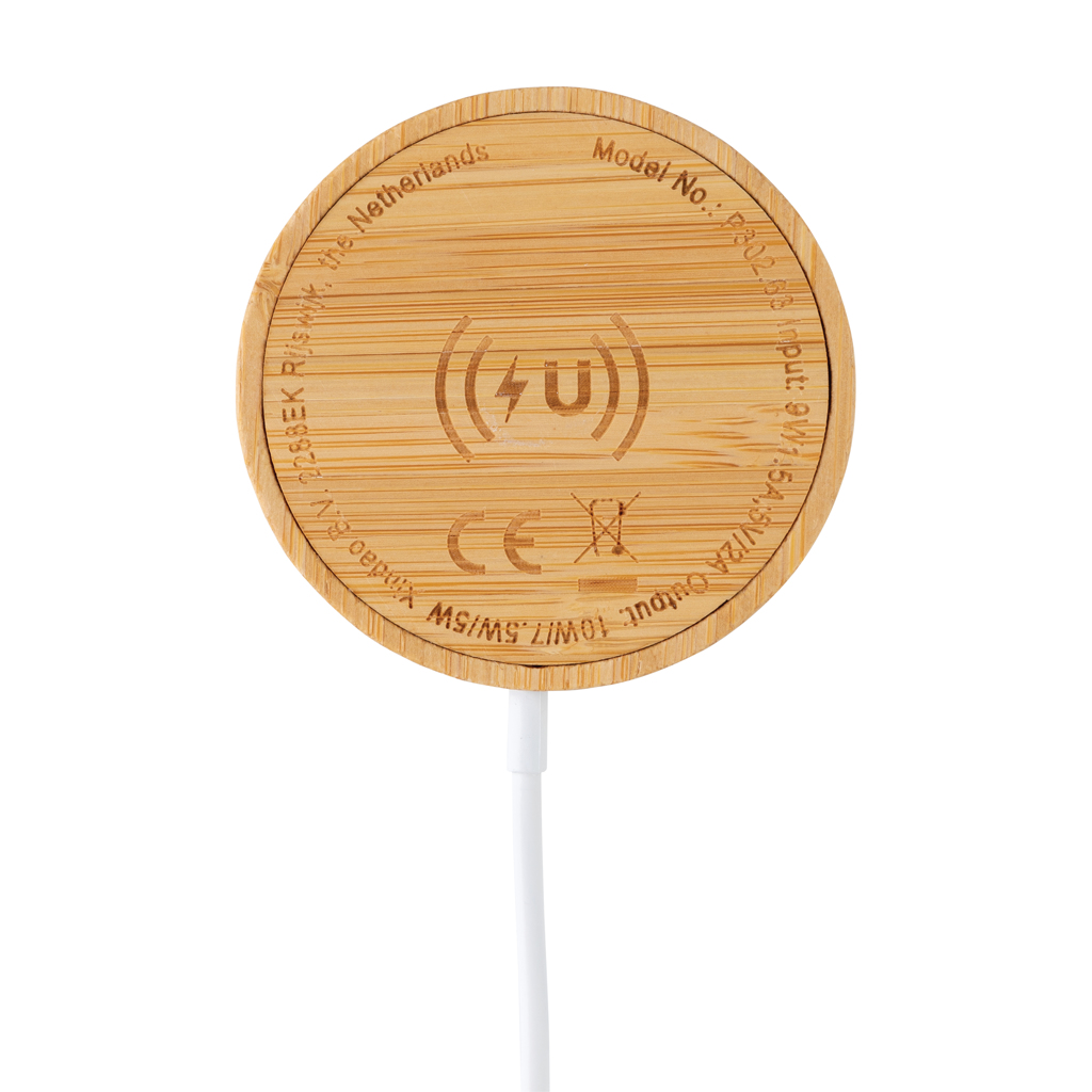 10W Bambus magnetischer Wireless Charger