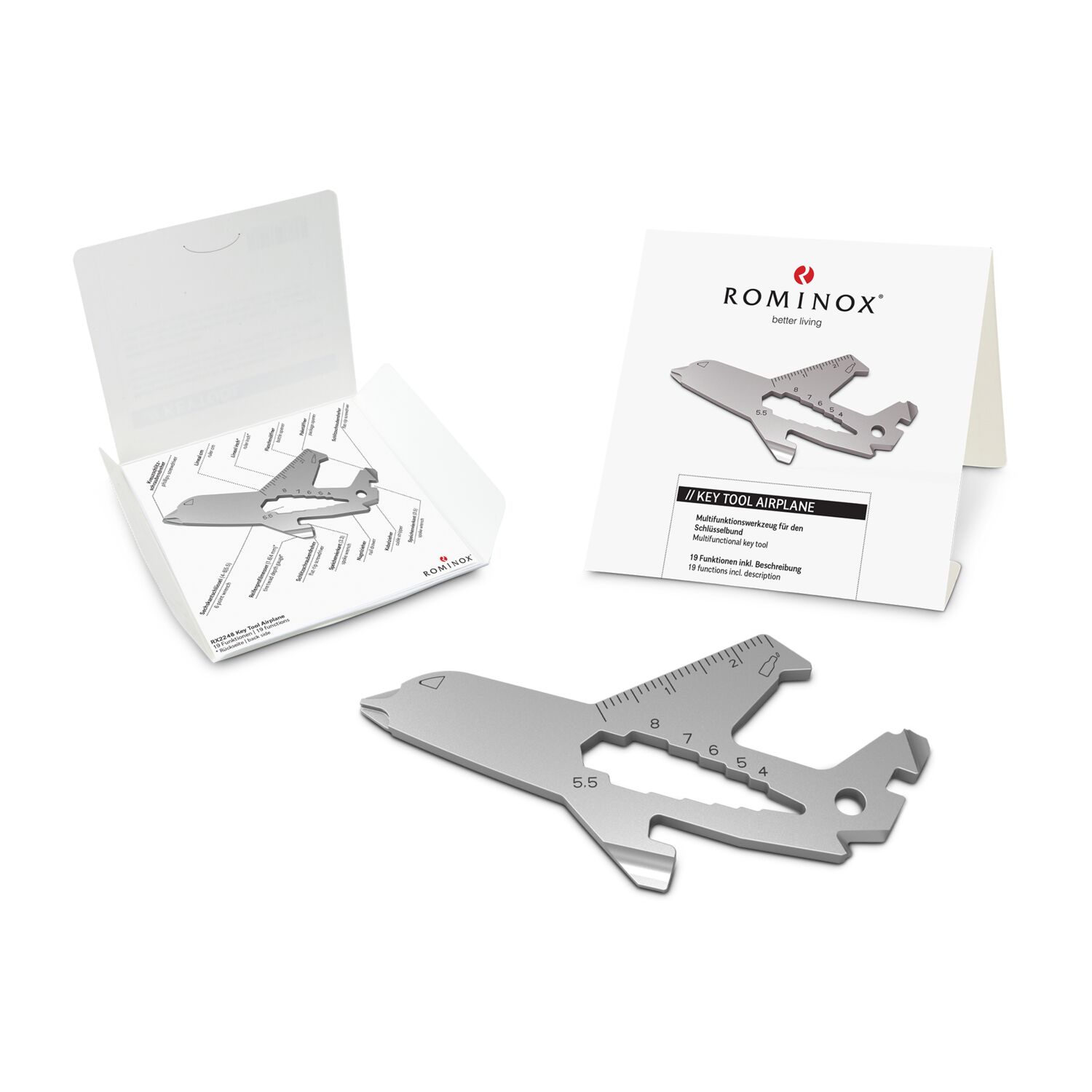 ROMINOX® Key Tool // Airplane - 19 Funktionen