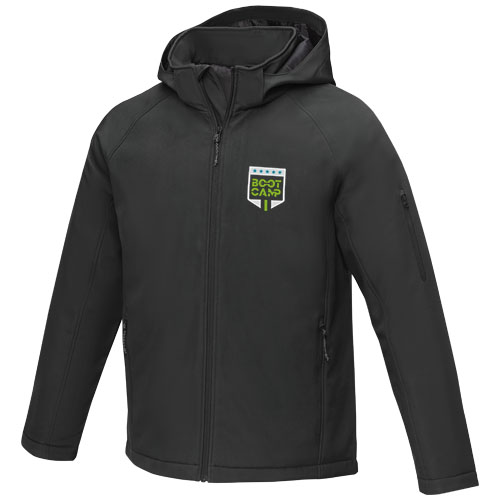 Notus wattierte Softshell Herrenjacke - schwarz / M