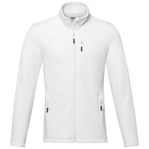 Amber GRS recycelte Fleecejacke für Herren - weiss / XS