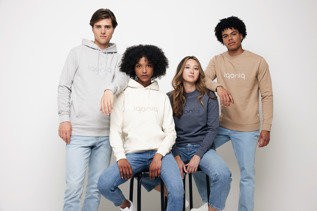 IQONIQ Torres ungefärbter Hoodie aus recycelter Baumwolle