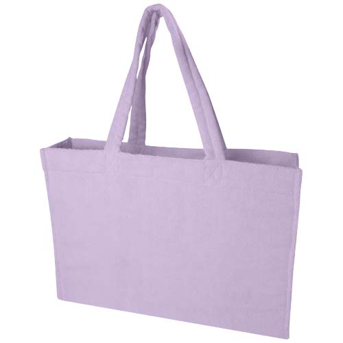 Siam GRS-recycelte Strandtragetasche aus Frottee 13 L - fliederfarben