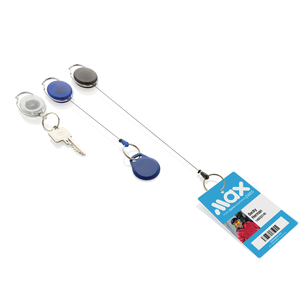 Roller-Clip-Schlüsselanhänger aus RCS recyceltem ABS