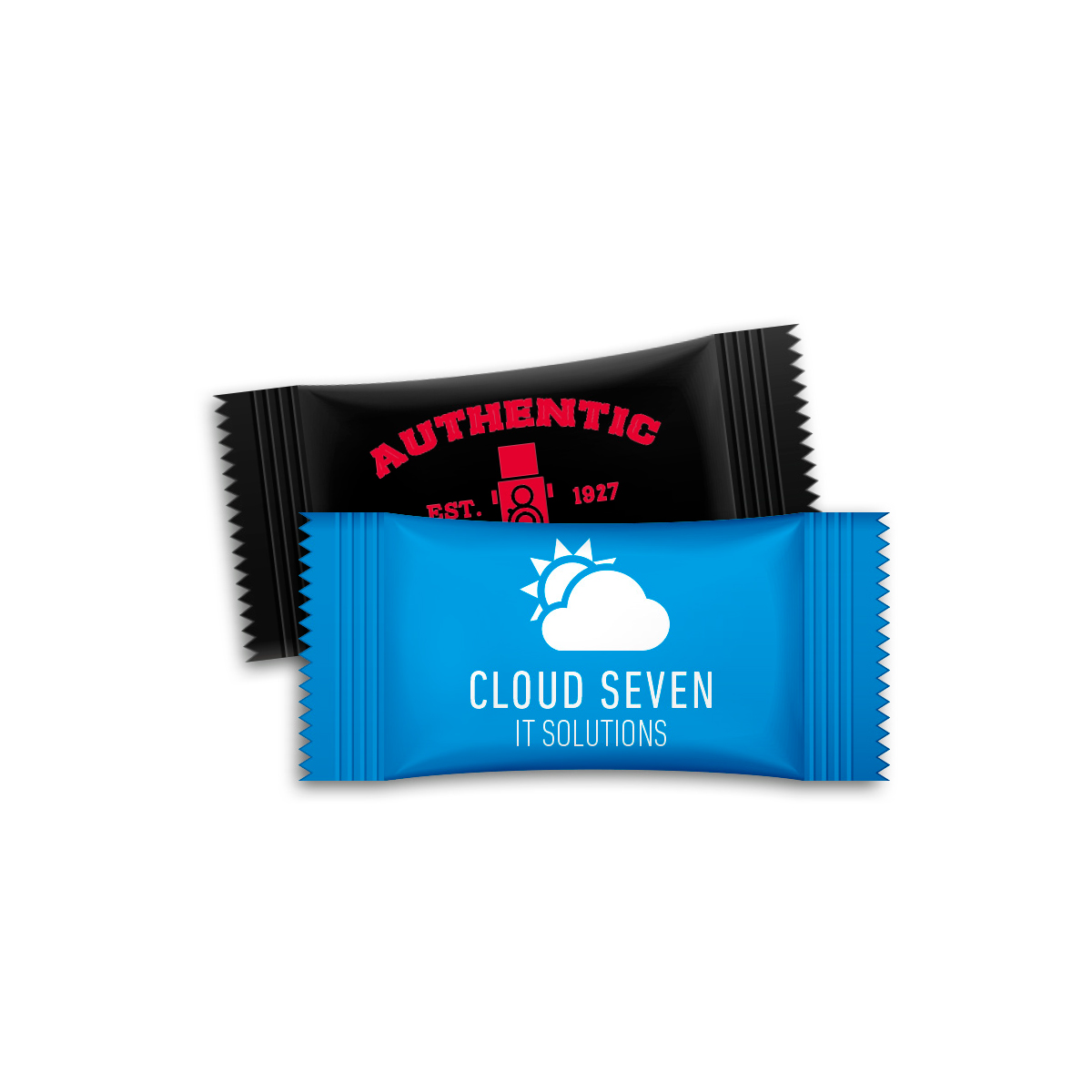 Herzbonbons im Flowpack