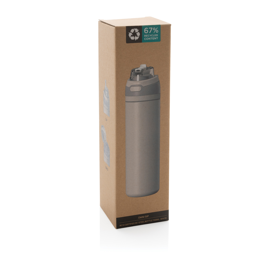 Omni Sip verschließbare Flasche aus RCS-reSteel, 720ml