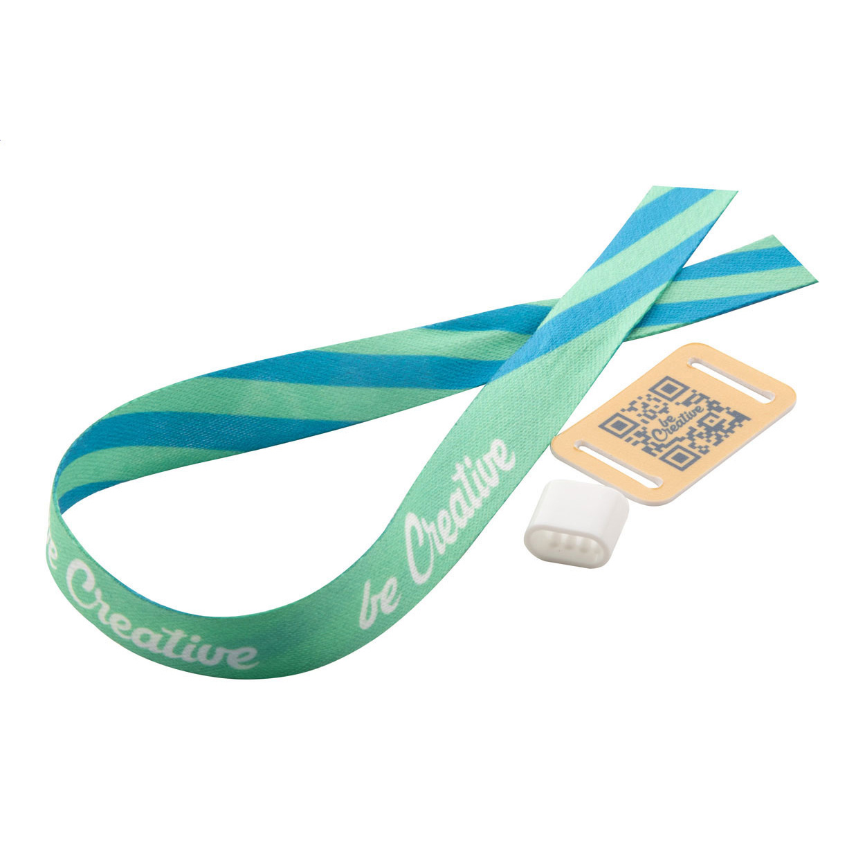 Individuelles Festival-Armband - weiß