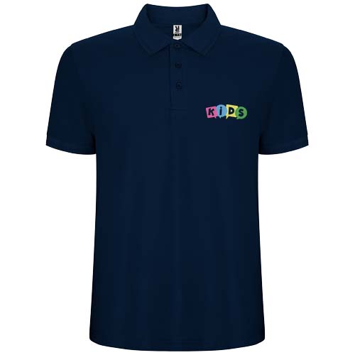 Pegaso 220 g/m² Premium Poloshirt für Kinder - marineblau / 3/4