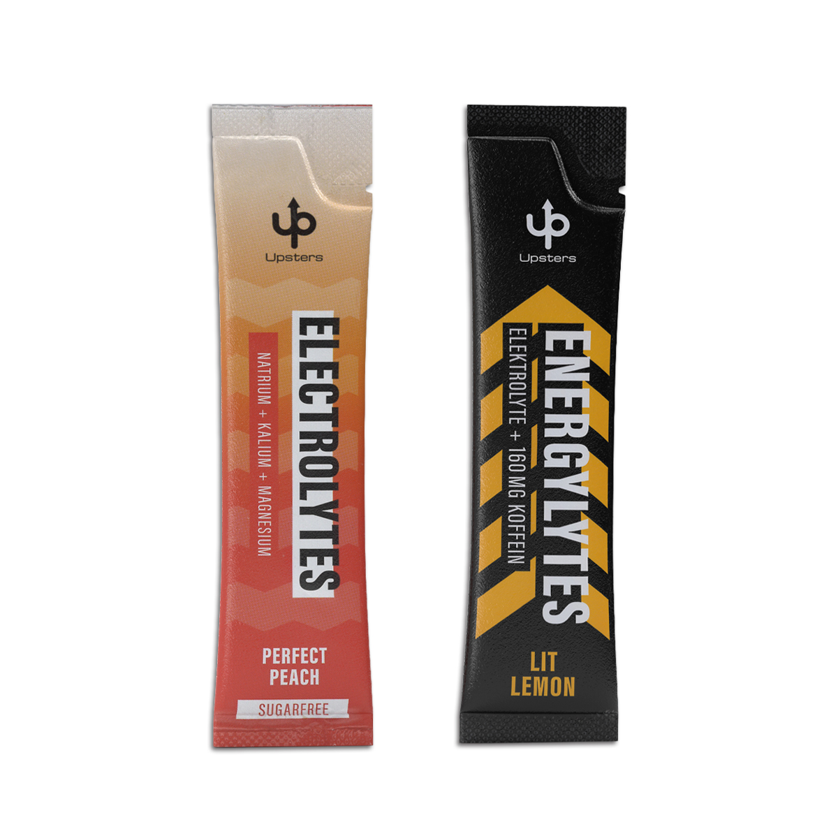 Upsters Electrolytes Stick in Werbeklappkarte