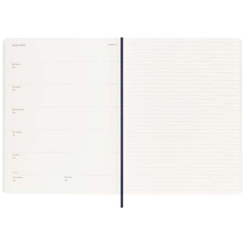 Moleskine Softcover 12 Monate Wochenkalender XL - saphir