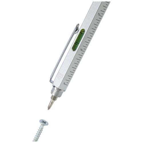 Dora Multifunktionsstift aus recyceltem Aluminium (schwarze Mine)