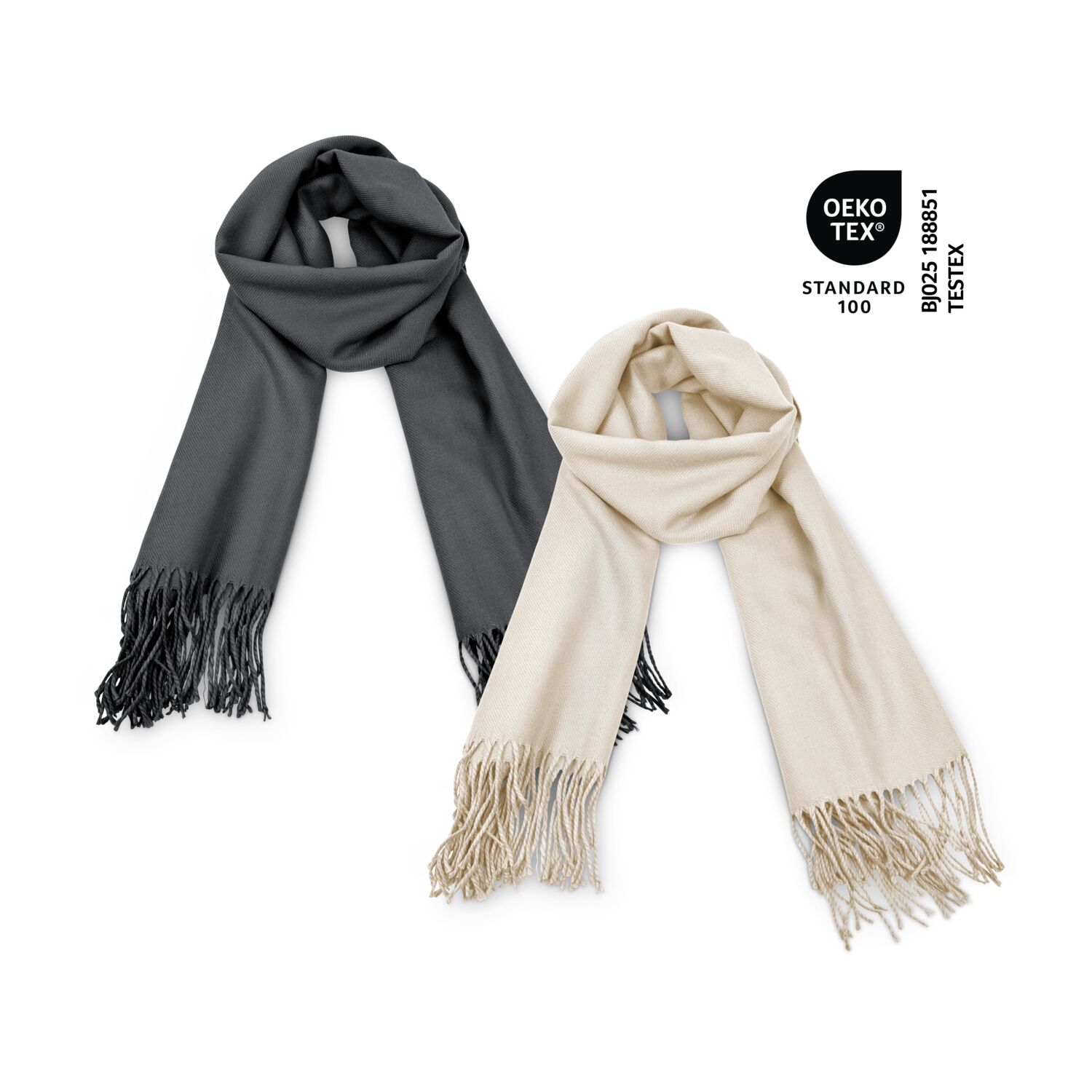 Schal Modena anthrazit - 60 x 180 cm, 230 g/m²