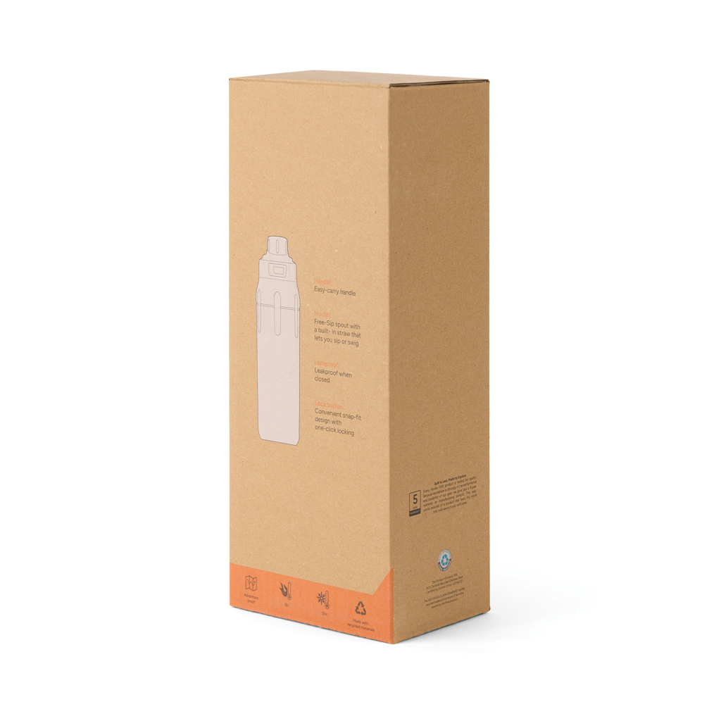 Nordic Drift Trail isolierte verschließbare RCS Sportflasche