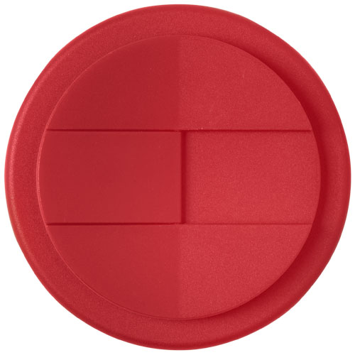 Americano® Grande 350 ml Isolierbecher mit auslaufsicherem Schraubverschluss - schwarz / rot