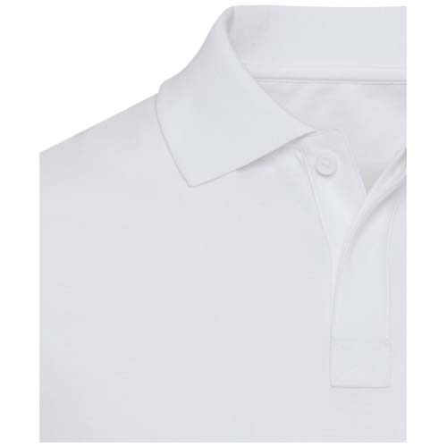 Graphite 180 g/m² Kurzärmeliges Poloshirt Bio Baumwolle (OCS), unisex - weiss / XS