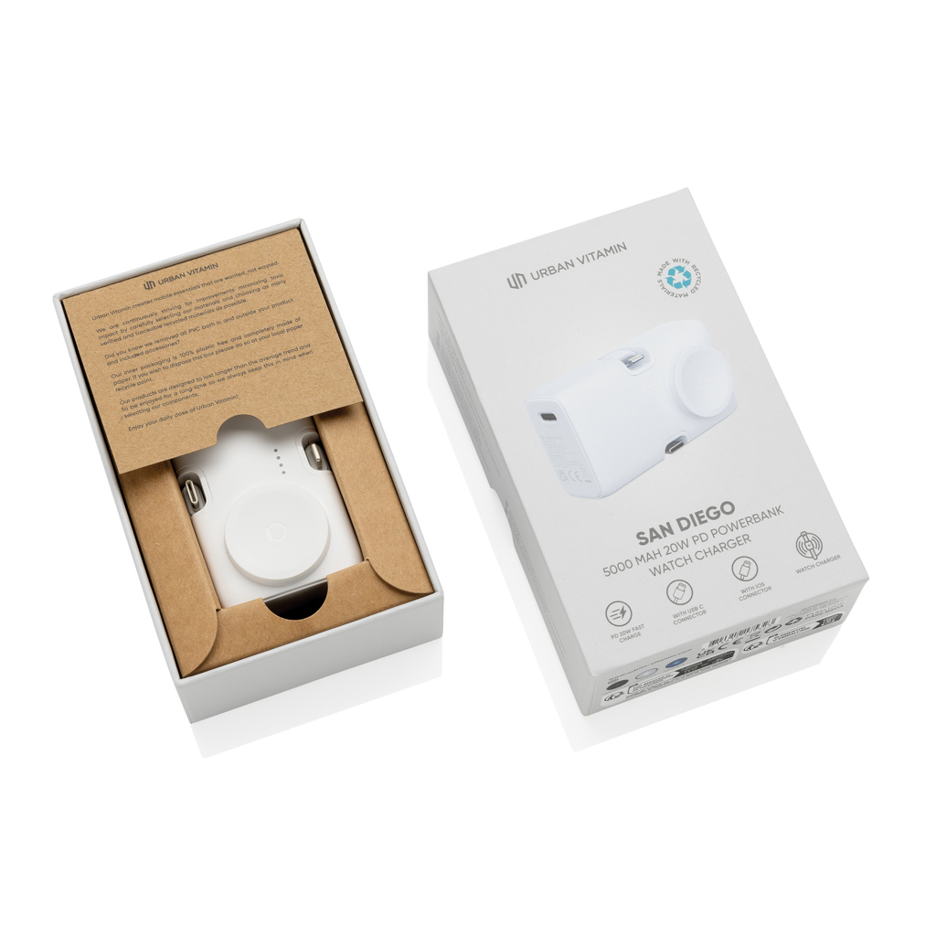 Urban Vitamin San Diego 20W PD RCS Powerbank & WatchCharger