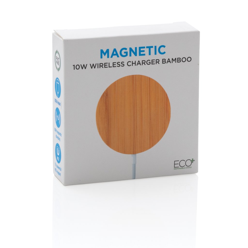 10W Bambus magnetischer Wireless Charger