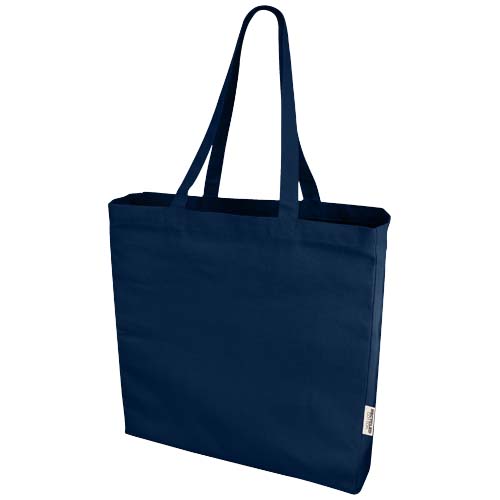 Odessa 220 g/m² GRS recycelte Baumwoll Tragetasche 13L - navy