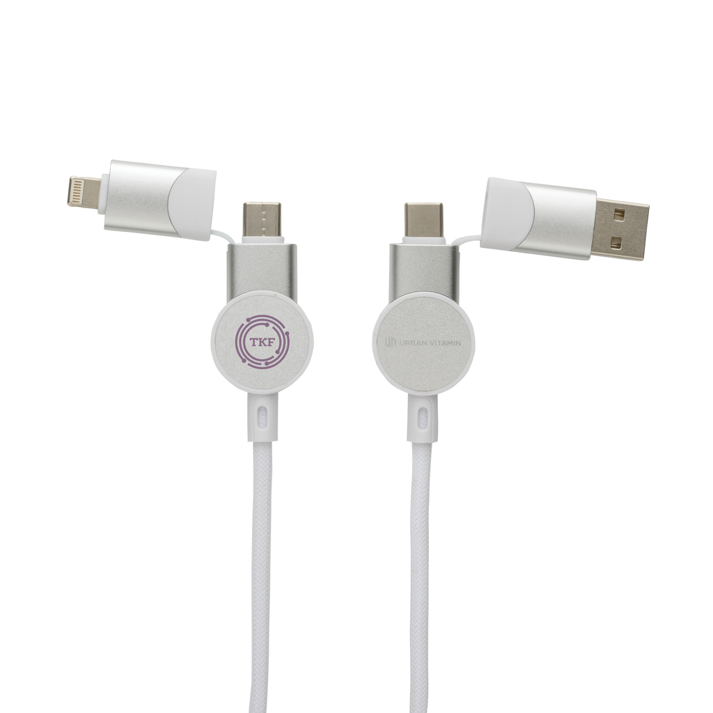 Oakland RCS rKunststoff 1,2m 6-in-1 Fast-Charging 45W Kabel