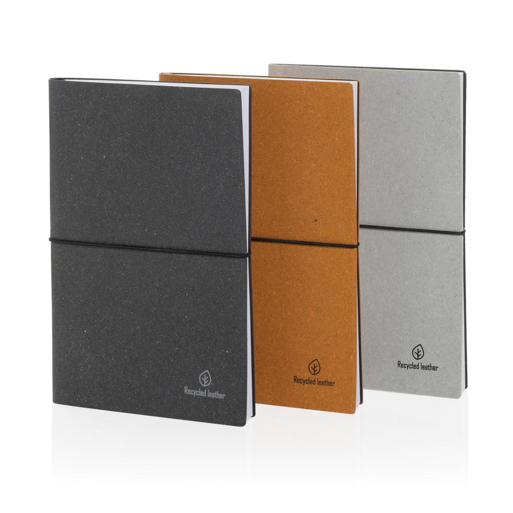 A5 Notizbuch aus GRS recyceltem Leder