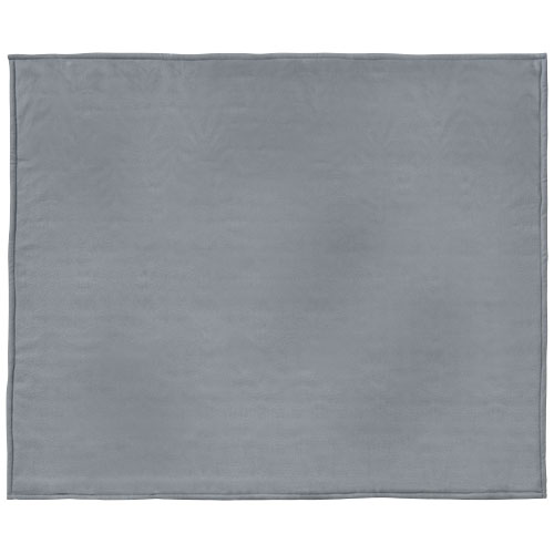 Springwood Decke aus weichem Fleece und Sherpa-Plaid - grau / offwhite