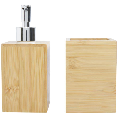 Hedon 3-teiliges Bambus Badezimmer-Set