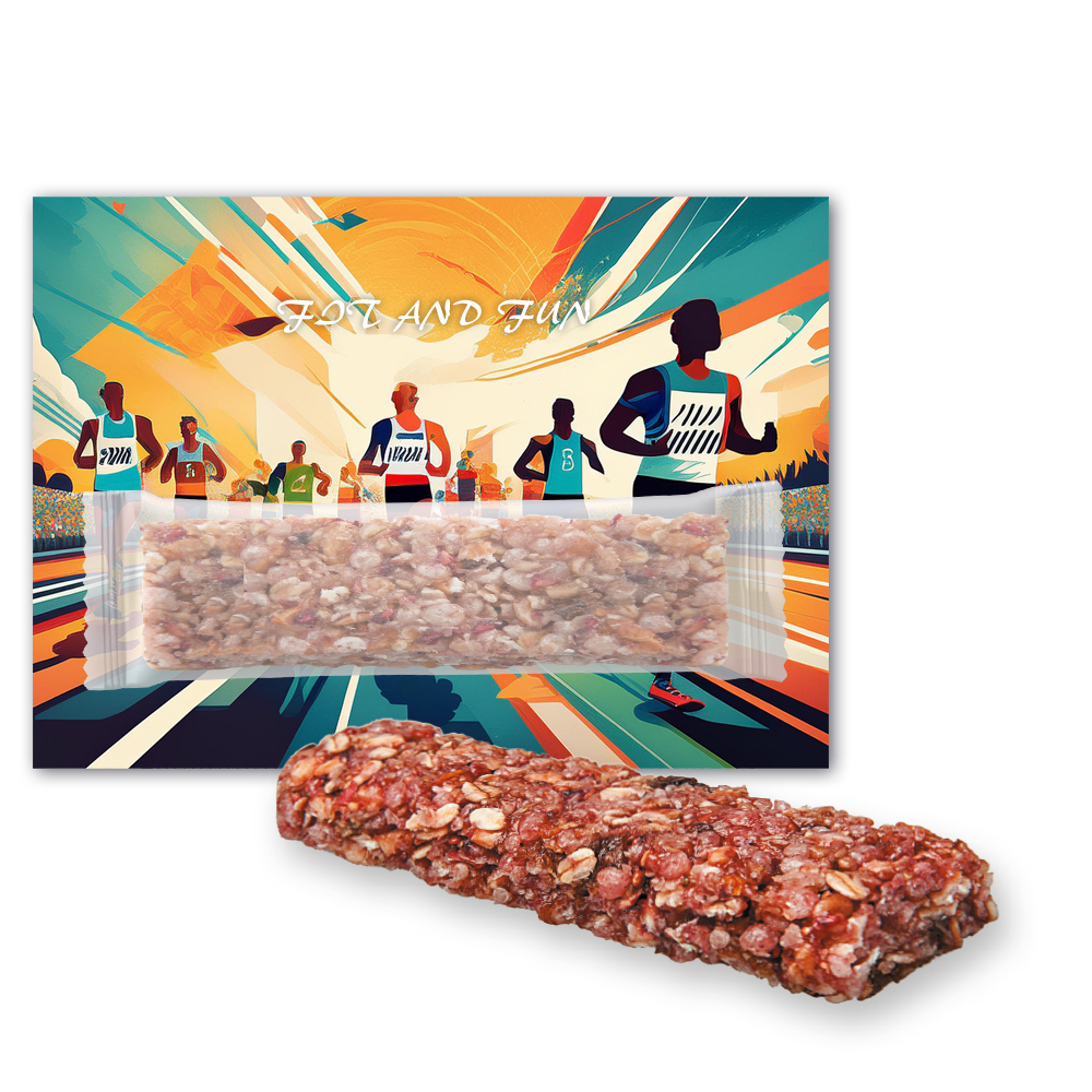 Bio Müsliriegel Multikorn-Himbeere, ca. 30g, Werbekarte