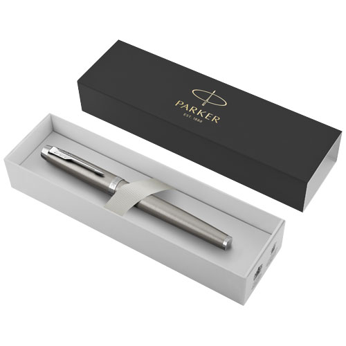 Parker IM Tintenroller (schwarze Mine) - silber