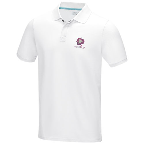 Graphite Poloshirt aus Bio-Baumwolle für Herren - weiss / XS