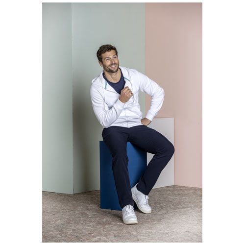 Ruby Hoodie mit durchgehendem Reißverschluss aus Bio-Material für Herren - weiss / XS
