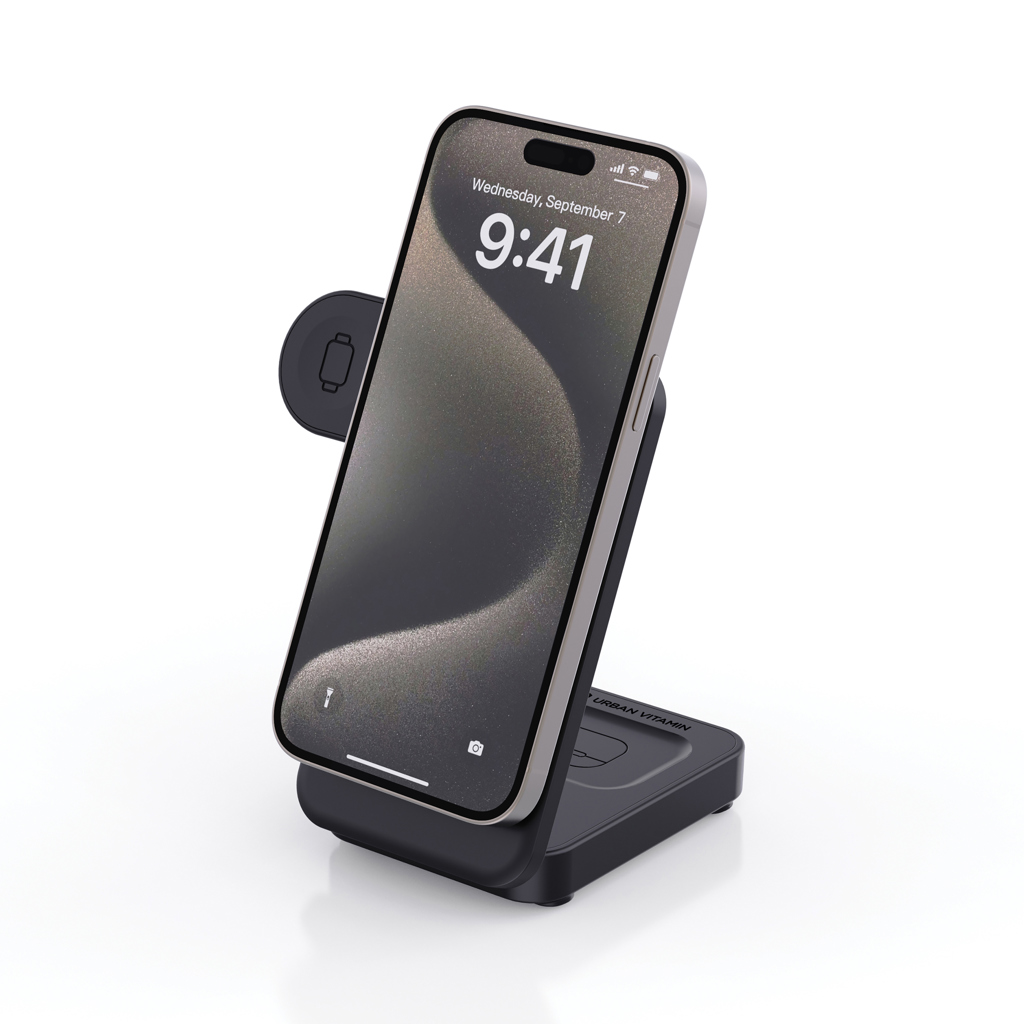 Urban Vitamin Arcadia 15W 3in1 Magnet-Charger aus RCS rABS