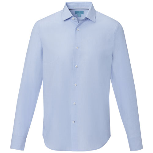 Cuprite Langarm Shirt aus Bio-Baumwolle für Herren - hellblau / XS