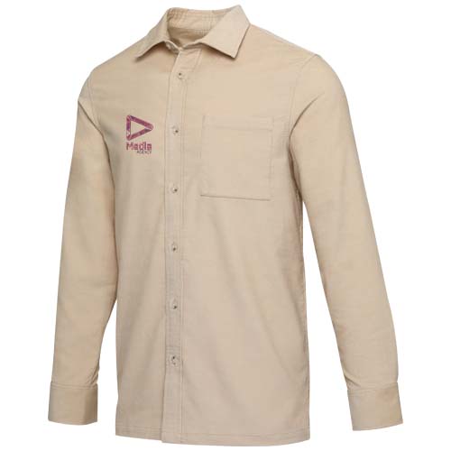 Alum 252 g/m² Hemd aus Cord Unisex - oatmeal / XS