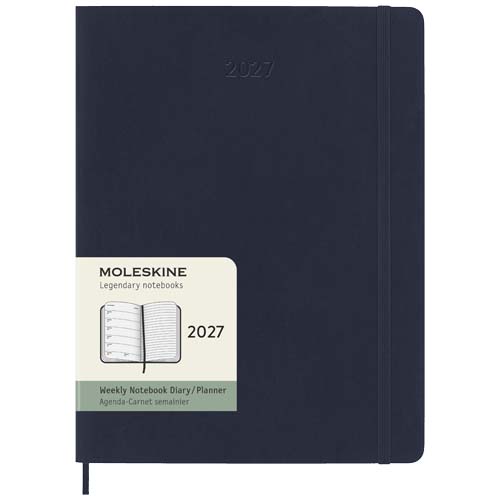 Moleskine Softcover 12 Monate Wochenkalender XL - saphir
