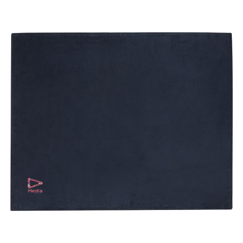 Lily GRS zertifizierte, RPET Decke aus Coral Fleece - dunkelblau