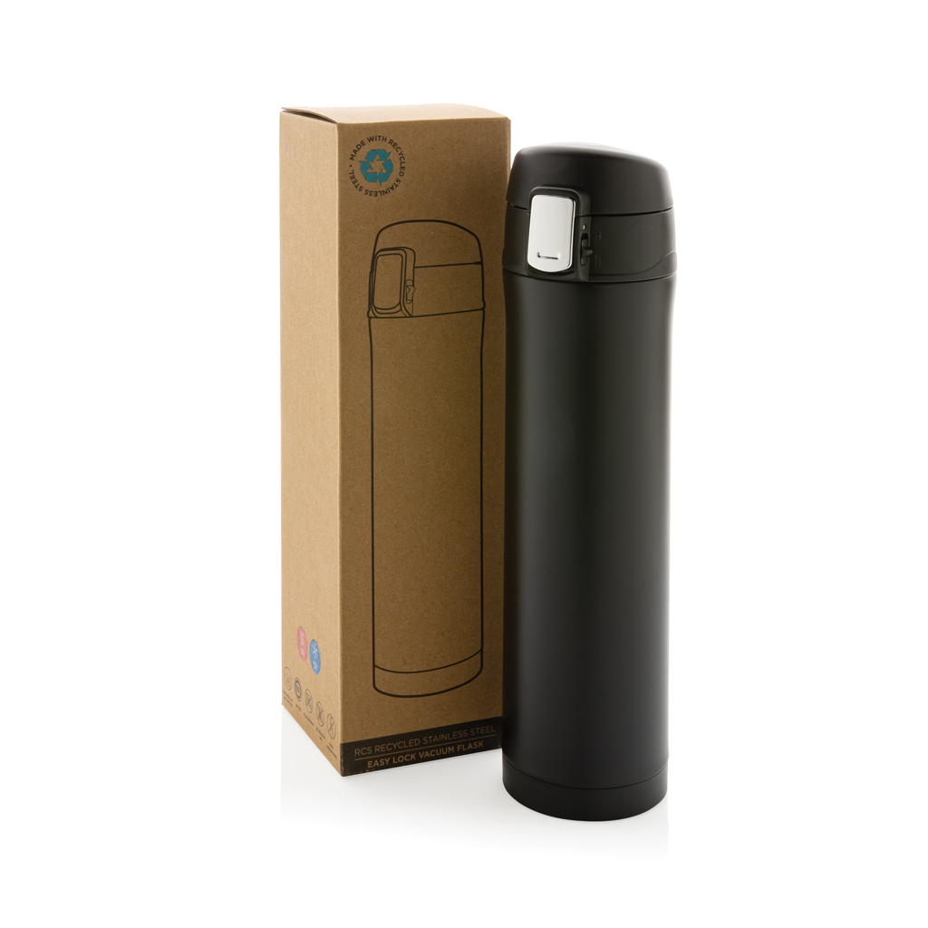 Easy Lock Vakuum-Flasche aus RCS recyceltem Stahl