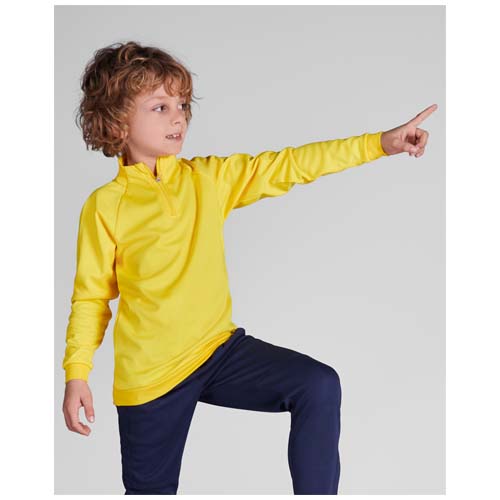 Epiro 200 g/m² Half-Zip Sweatshirt für Kinder - gelb / 4