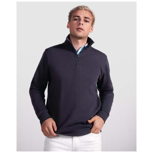 Aneto 280 g/m² Pullover mit Viertelreißverschluss - marineblau / S