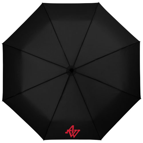 Wali 21" Automatik Kompaktregenschirm - schwarz