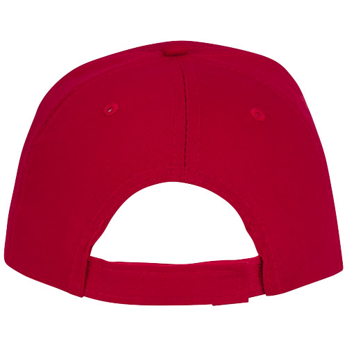 Ceto 175 g/m² Kappe mit 5 Segmenten und Sandwichschirm - rot