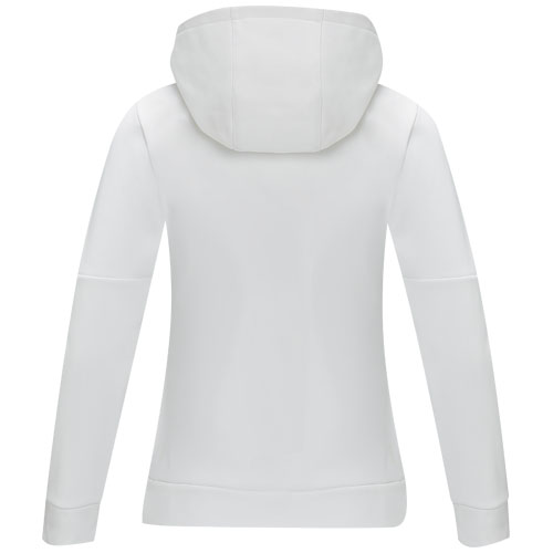 Sayan Kapuzenpullover mit halbem Reißverschluss für Damen - weiss / XL