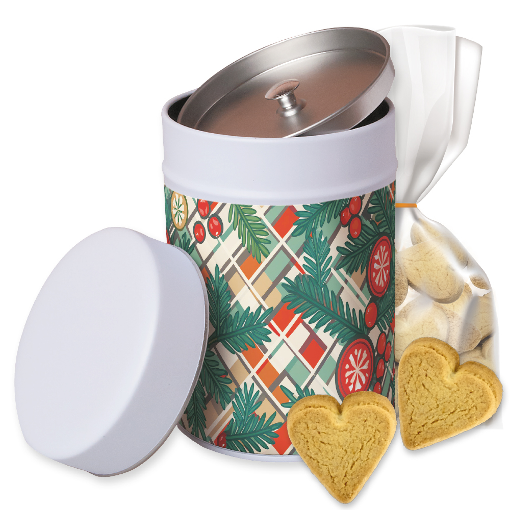 Butter-Herzen, ca. 100g, Beutel in Metalldose Maxi