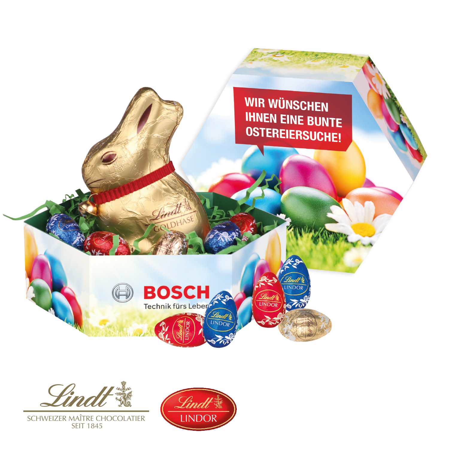 Großes Osternest mit Schokolade von Lindt