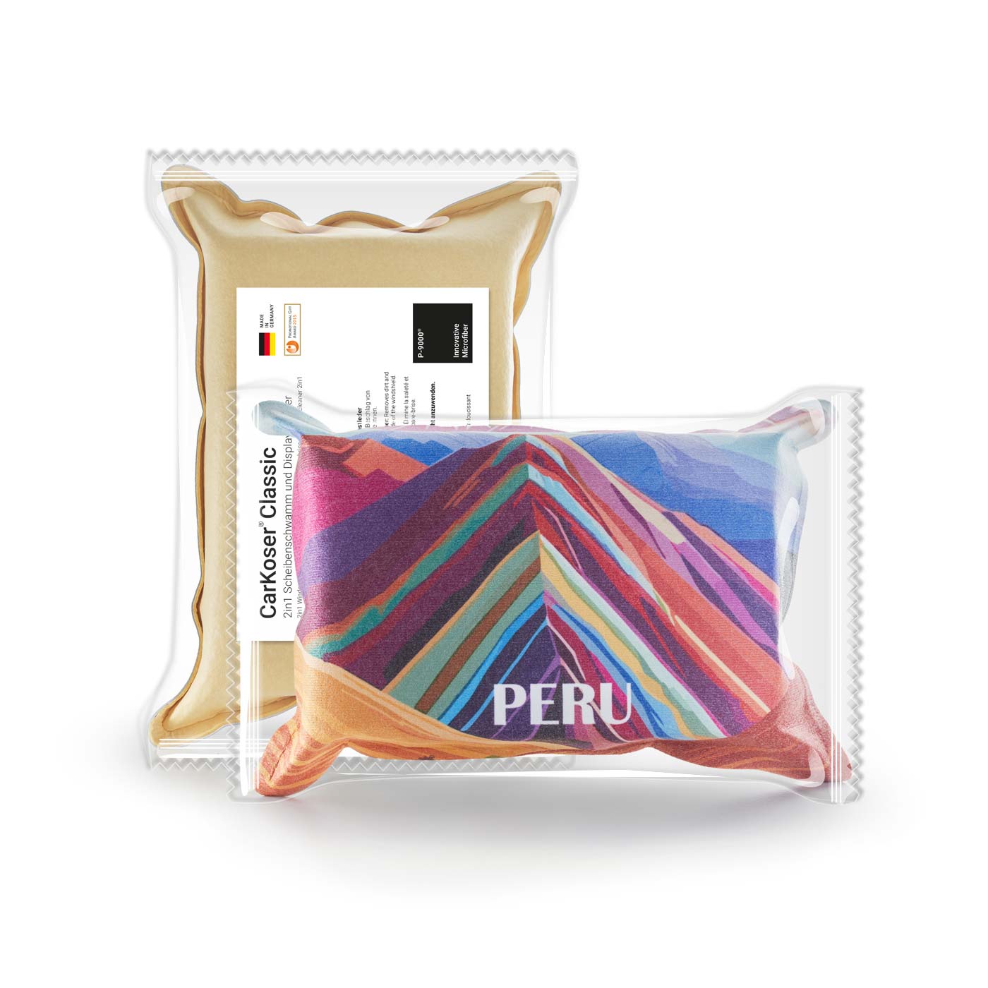 CarKoser® 2in1 Classic Scheibenschwamm, All-Inclusive-Paket Express